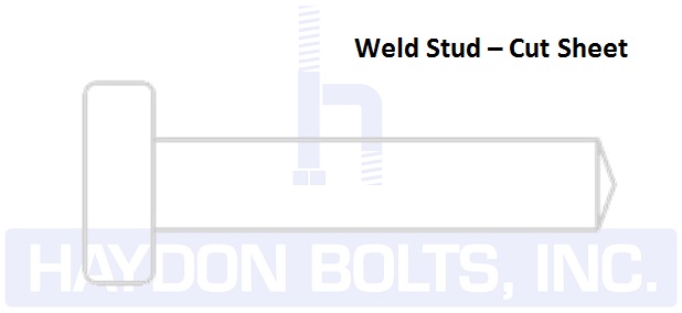 Nelson Stud Size Chart