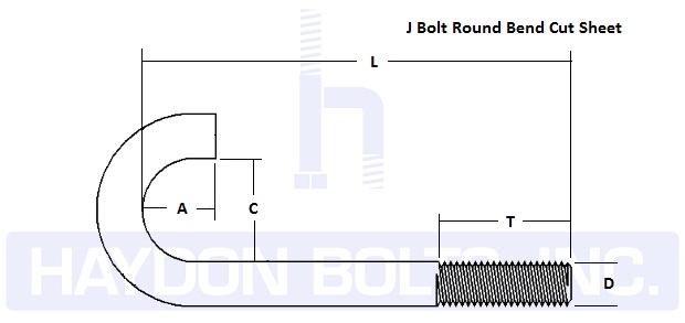 J Bolt Size Chart